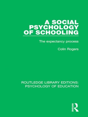 cover image of A Social Psychology of Schooling